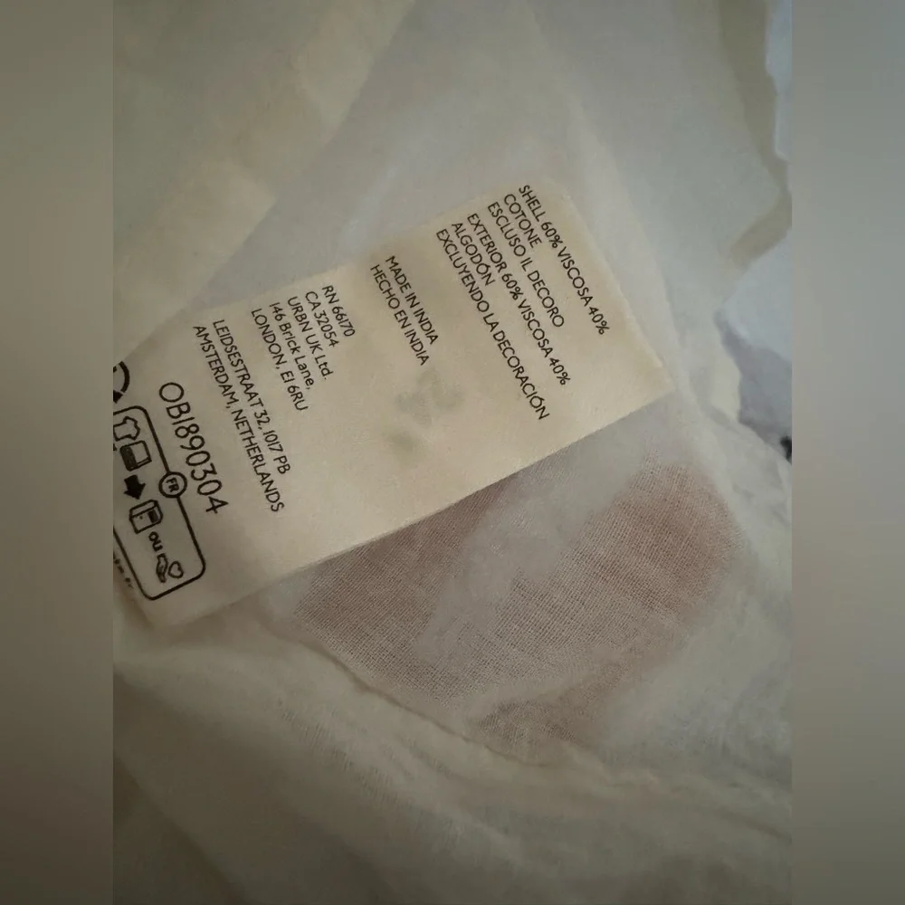 Free People Sweet escape ivory boho dress size Xsmall - Picture 11 of 12